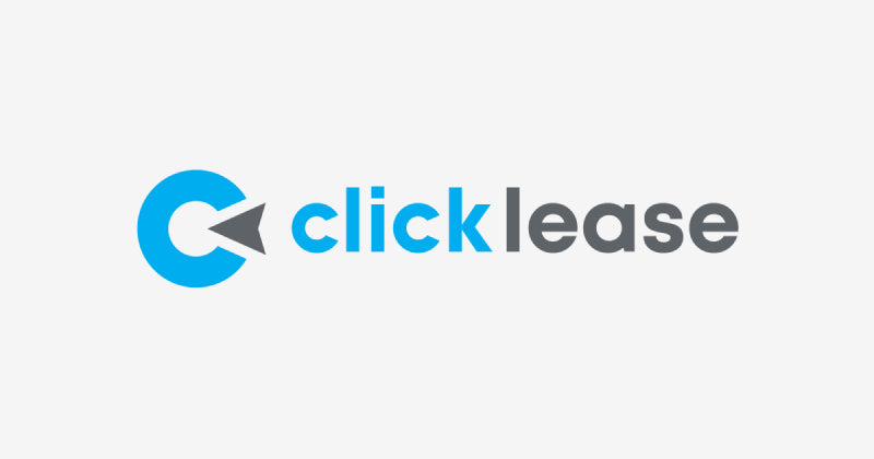 Clicklease logo on a white background