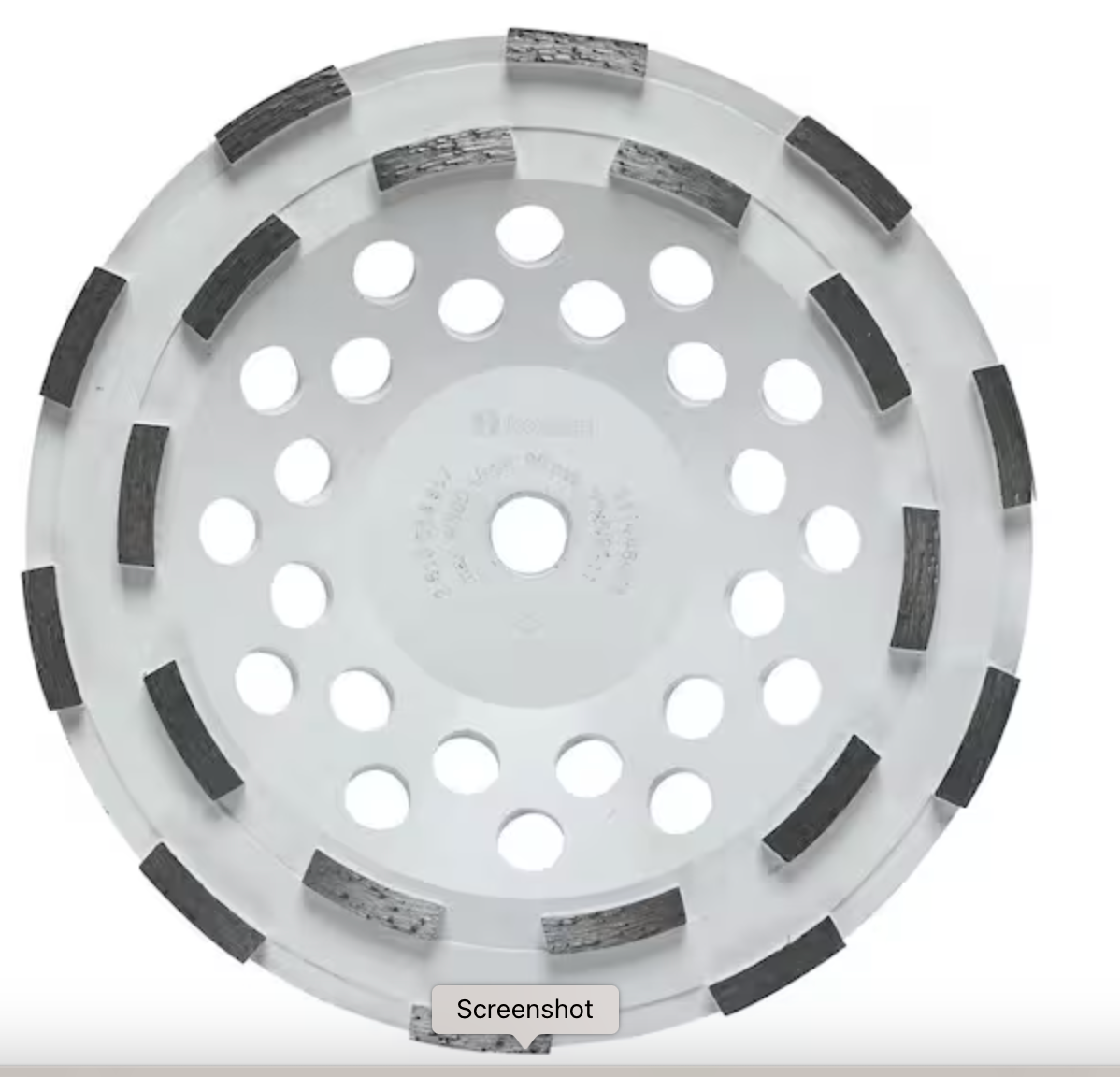 Bosch DBS0701 7" Segmented Rim Diamond Wheel – Heavy-Duty Rough Cuts In Concrete, Brick, Block & Stone, 7/8" Arbor