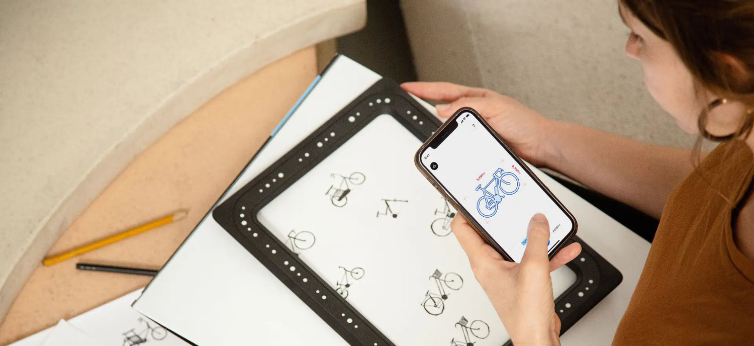 woman using shaper tools trace