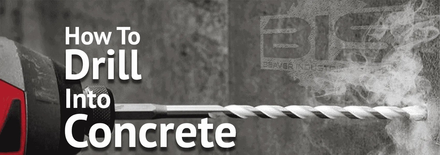 How to drill into concrete