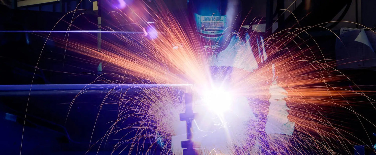 close up of welding