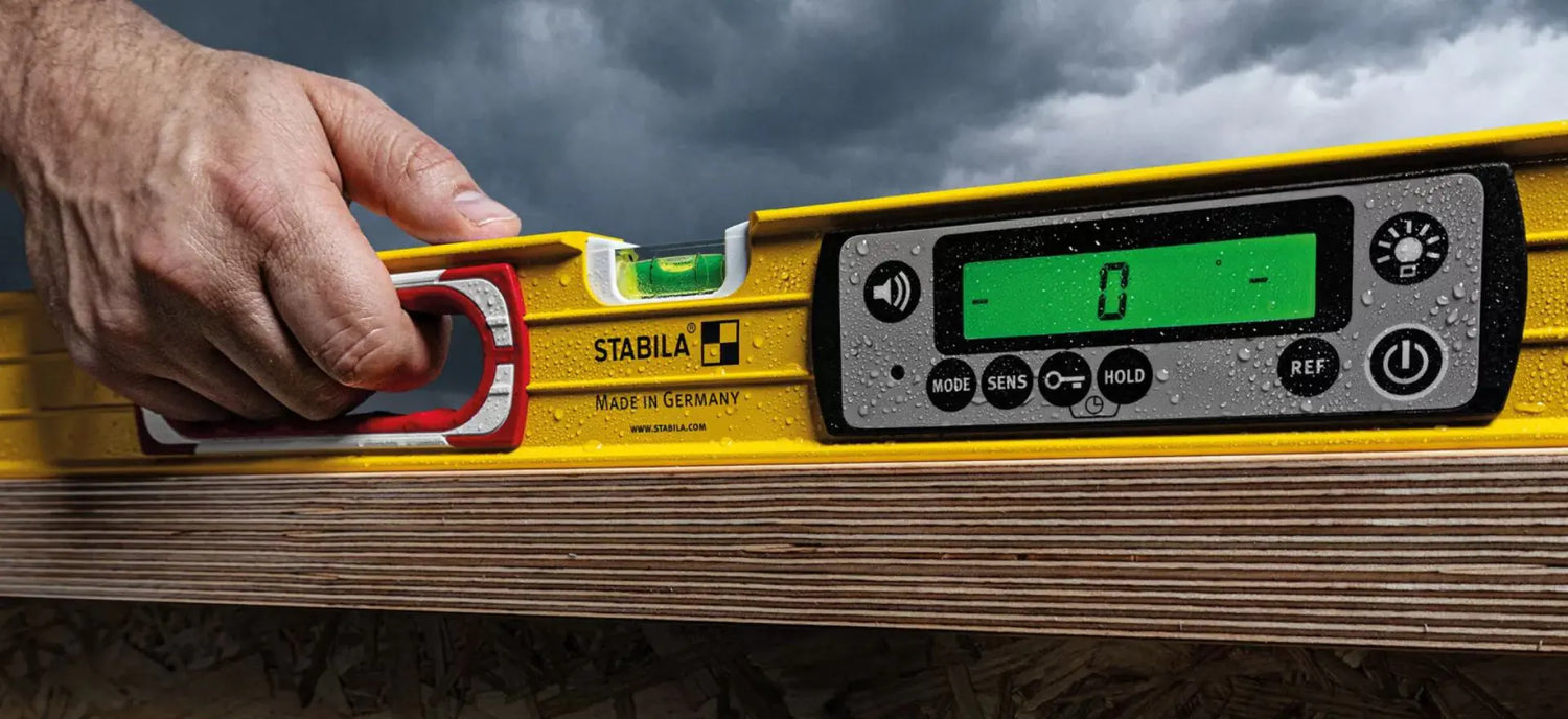 Close-up of the control panel for the Stabila Electronic IP65