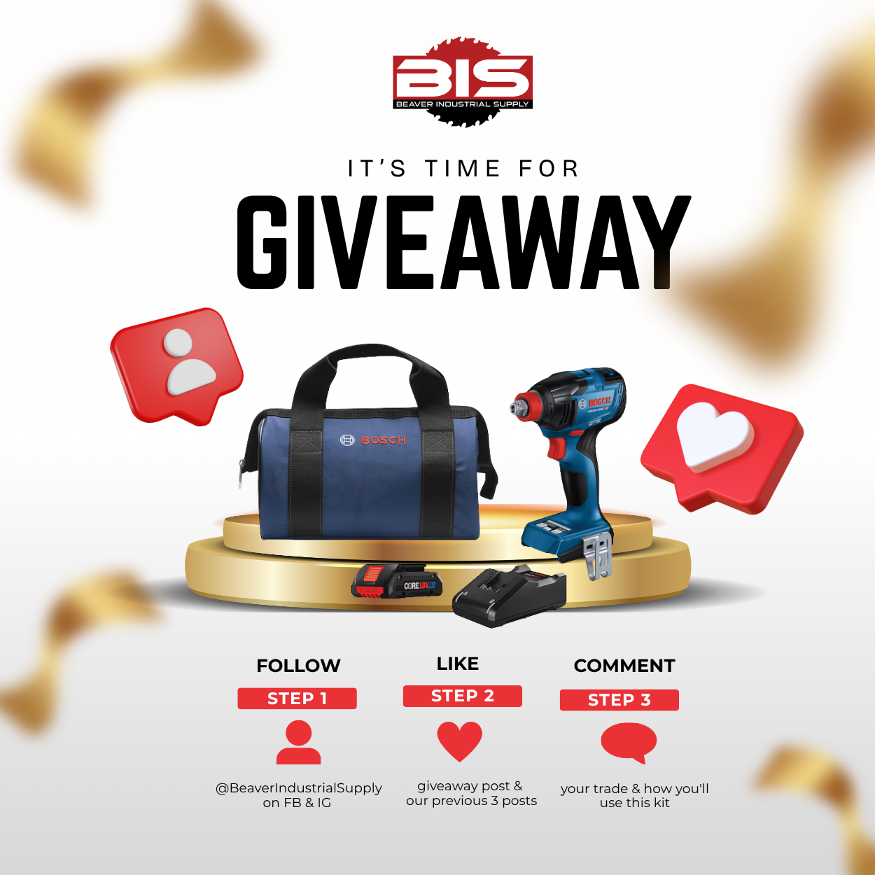 Beaver Industrial Supply Giveaway!
