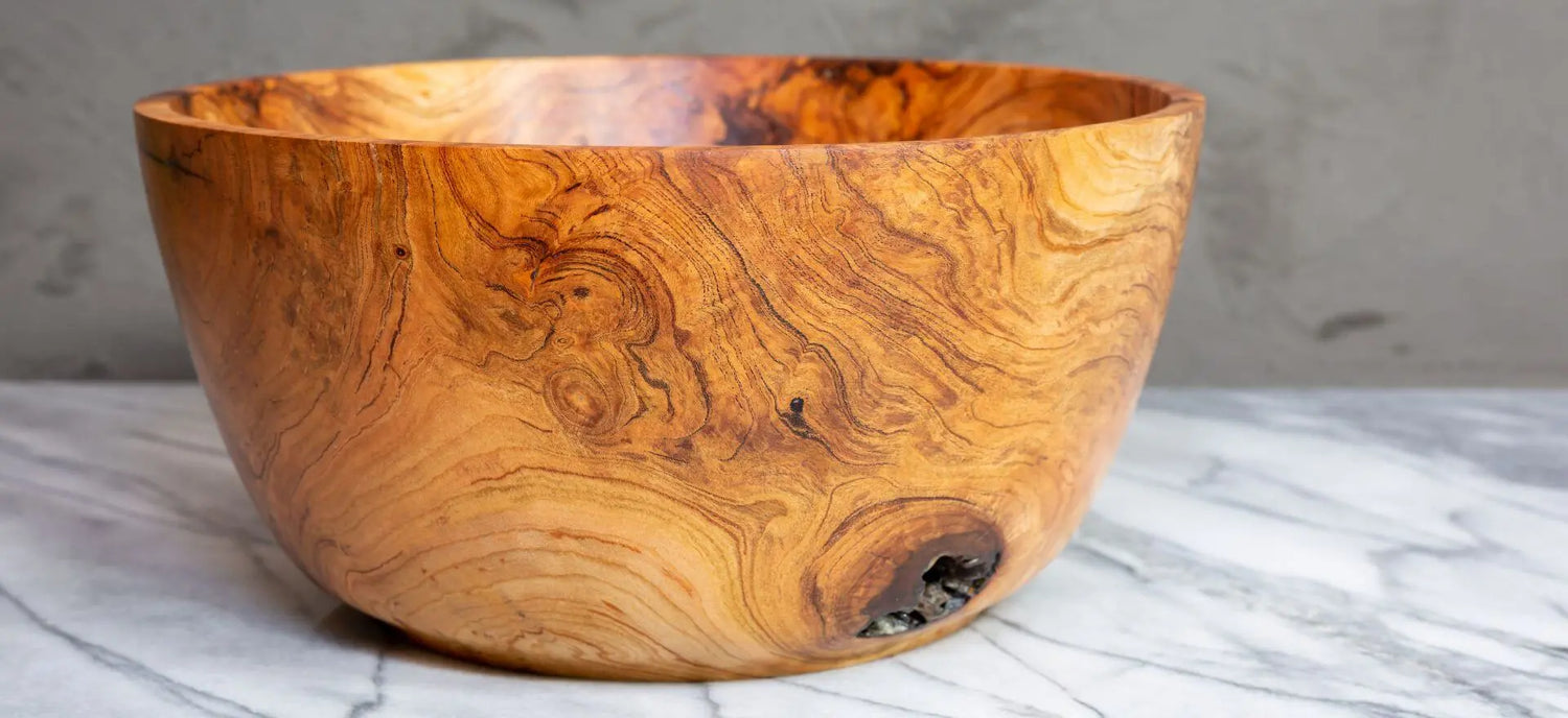 wood grain bowl