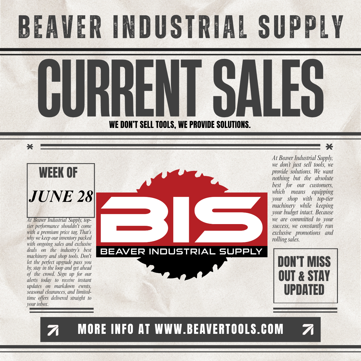 Weekly Sales Lineup