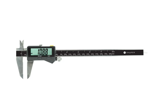 Digital caliper with stainless steel jaws and a digital LCD readout