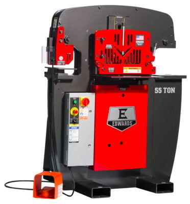 55 Ton Single Phase Edwards Ironworkers