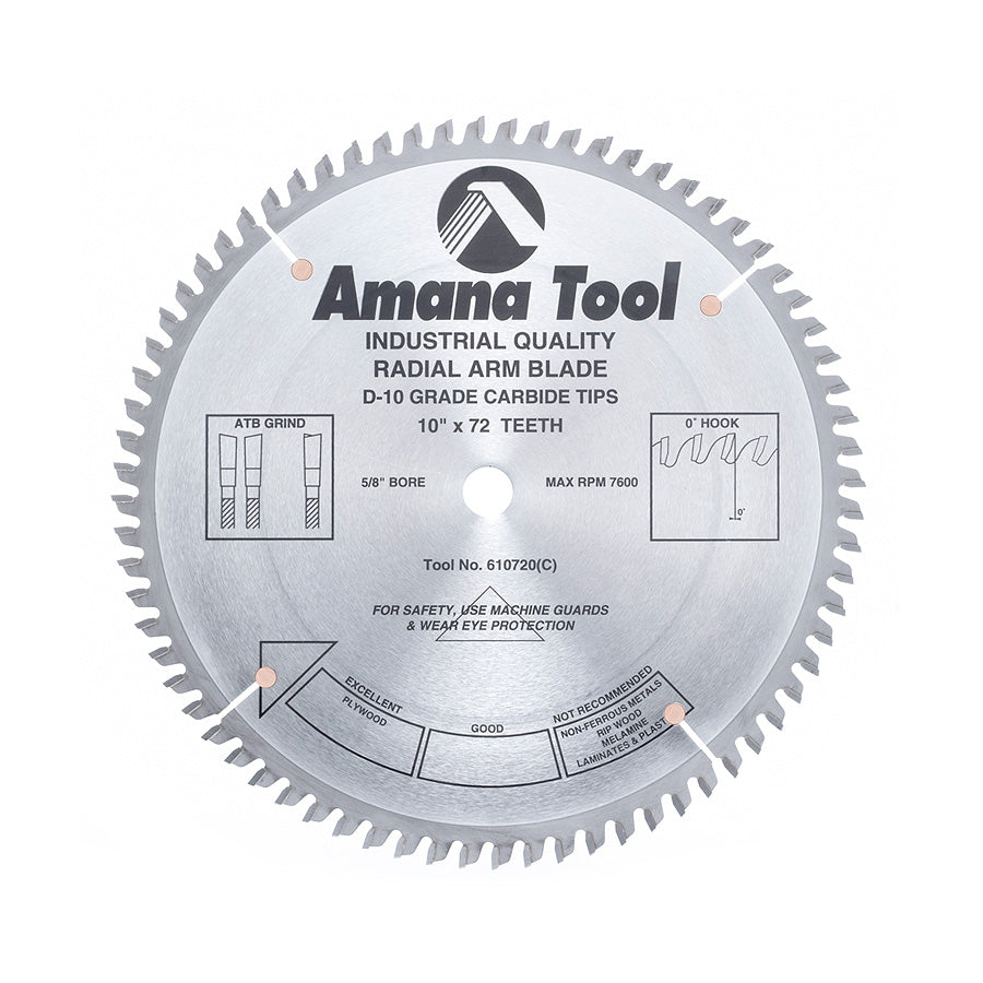 Amana Radial Arm Saw Blades