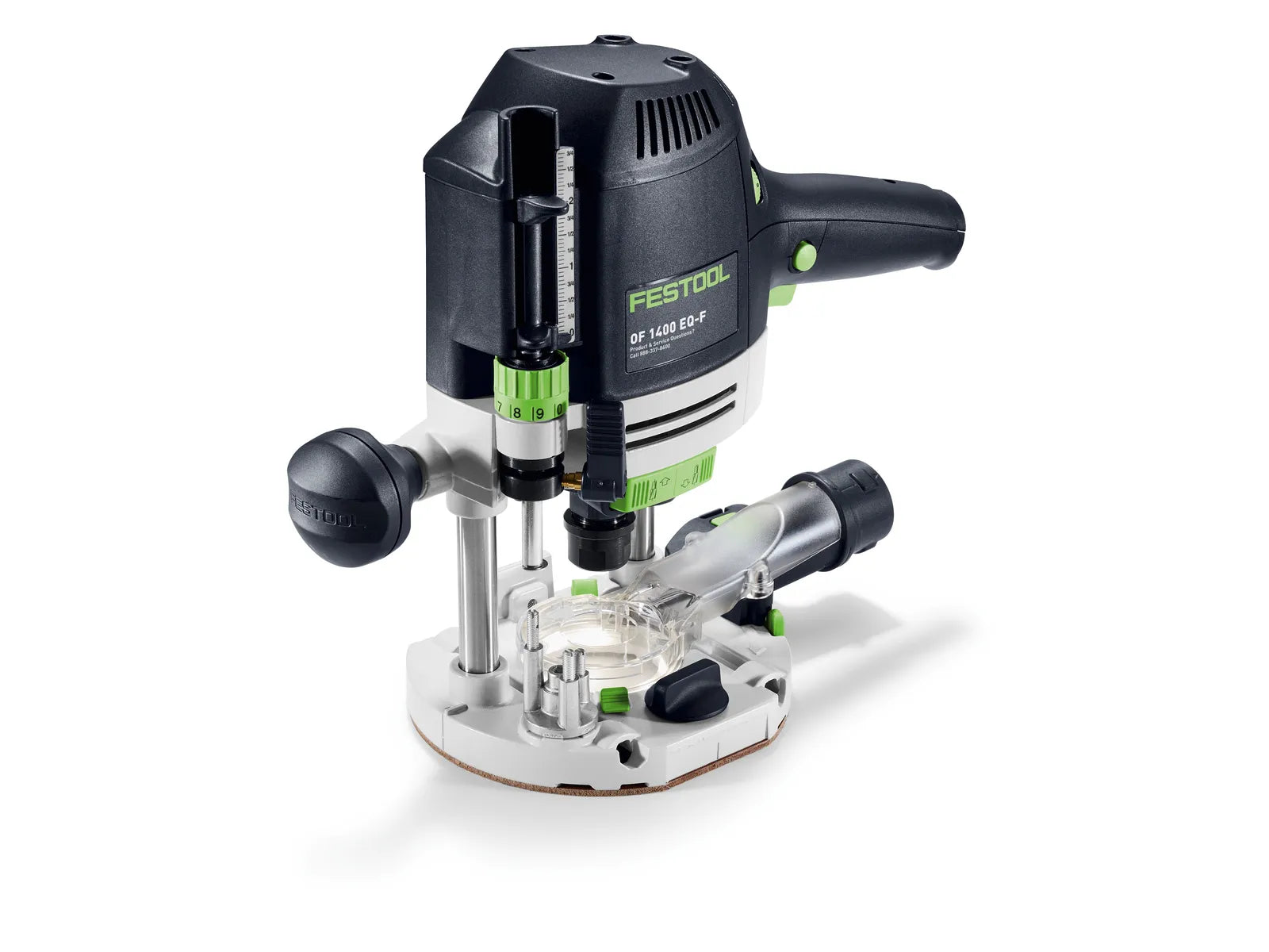 Festool OF 1400 EQ-F-Plus Plunge Router Starter Set, 1/4 in. - 1/2 in. Collet, 1400W, 120V 579463