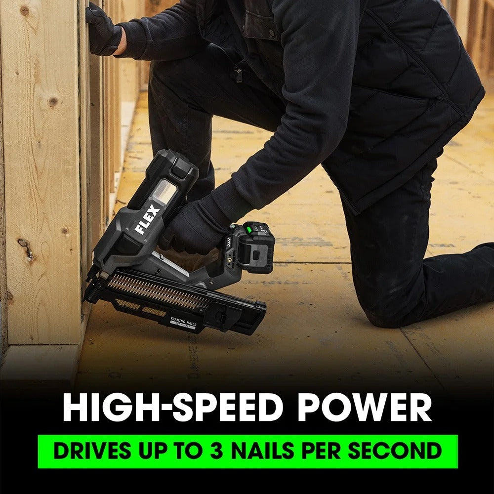Flex Tools 21 Degree Framing Nailer (Tool Only) FX4351A-Z