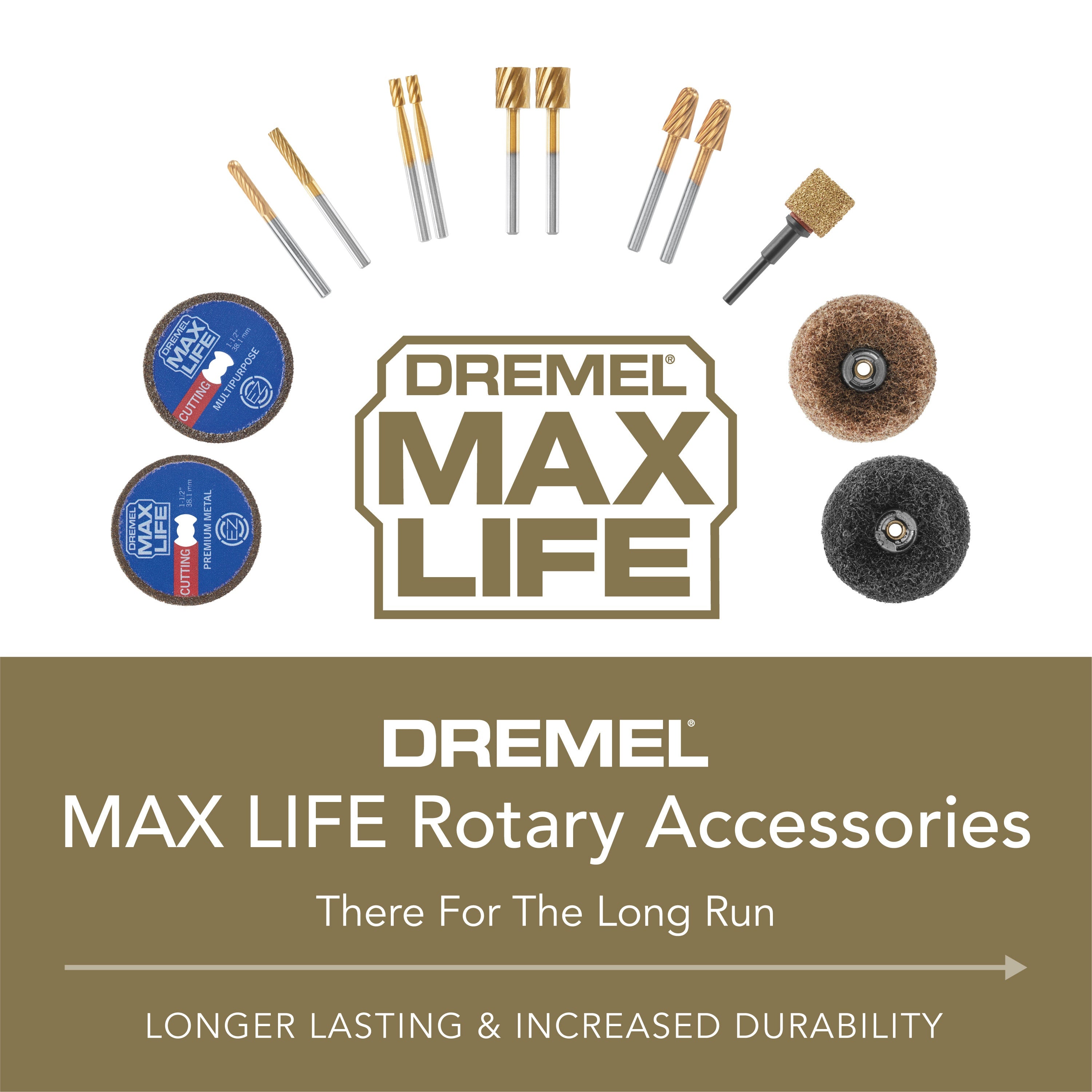Dremel 1/4 in. Max Life High Performance Rotary Carving Bit, 2-Pack 117HP
