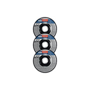 Bosch 4-1/2" x 1/4" X-LOCK Type 27 30 Grit Metal Grinding Abrasive Wheel, 3-Pack GWX27LM450P3