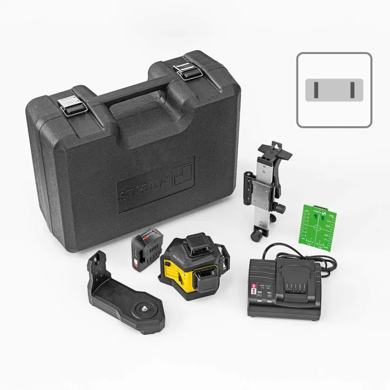 Stabila LAX 600G 3 PLANE/360 Green Beam Laser Kit 7pc 03420