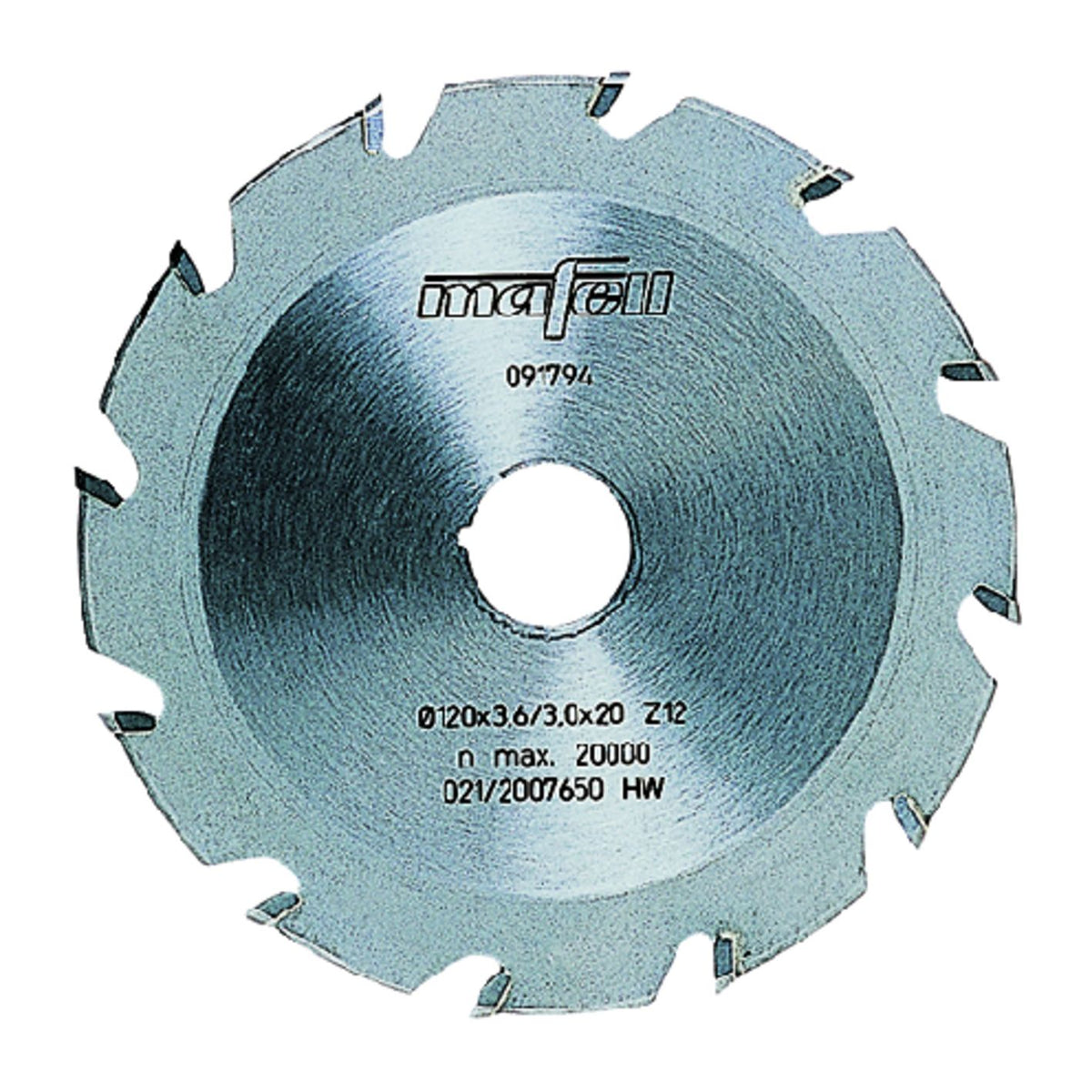 Mafell 120mm x 4.2mm TCT Elliptical Groove-Cutting Blade, 12-Tooth, 21mm Bore 91795
