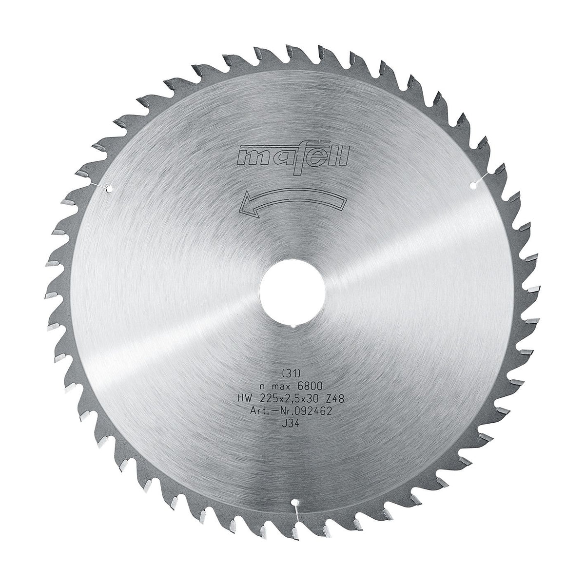 Mafell 225 mm TCT Saw Blade, 48 Teeth, AT 92462