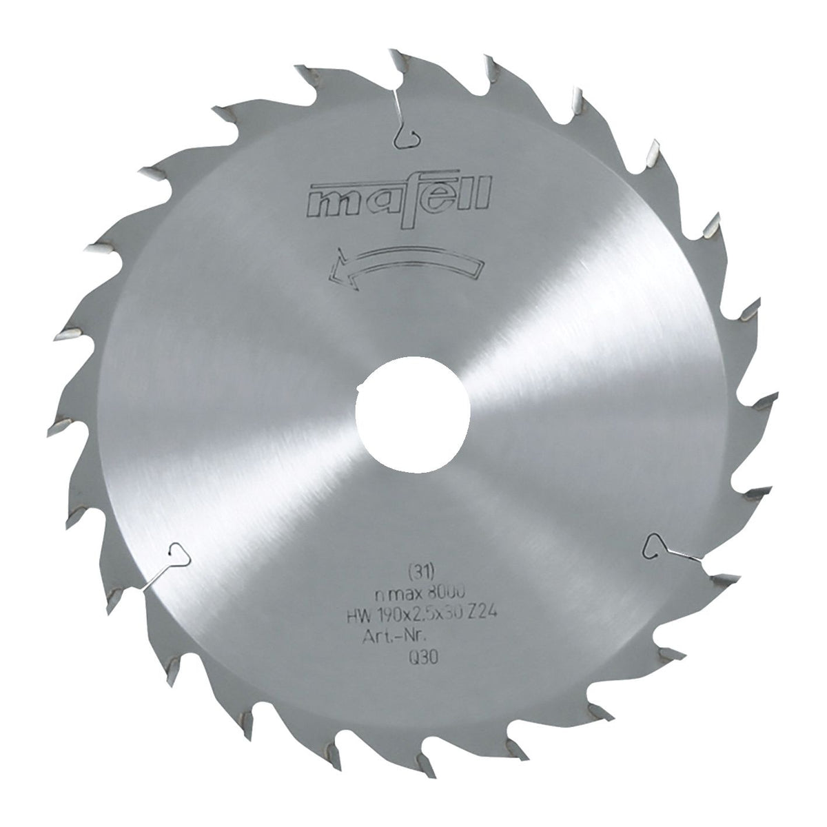 Mafell 168 mm TCT Circular Saw Blade, 24 Teeth, 20 mm Bore 92478