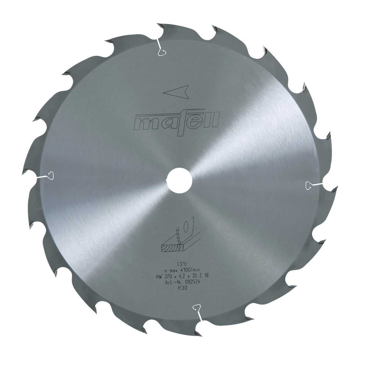 Mafell 370 mm TCT Saw Blade, 18 Teeth, Alternate Top Bevel 92524