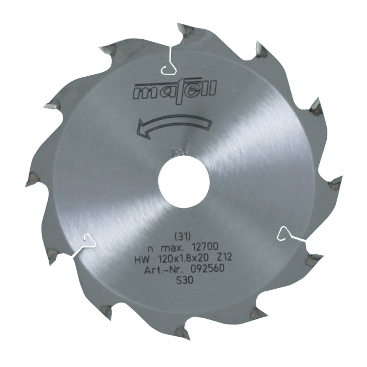Mafell 120 mm TCT Ripping Saw Blade, 12 Teeth, AT 92560