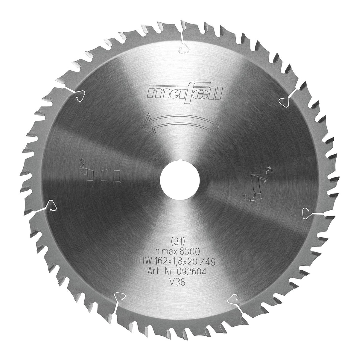 Mafell KSB-WL160 GT 160 mm Rip Cut Saw Blade, Z15-5 WZ/FZ 92601