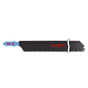 Mafell SSB M3 bi-metal jig saw blade 220 mm length shown as part of a three pack.