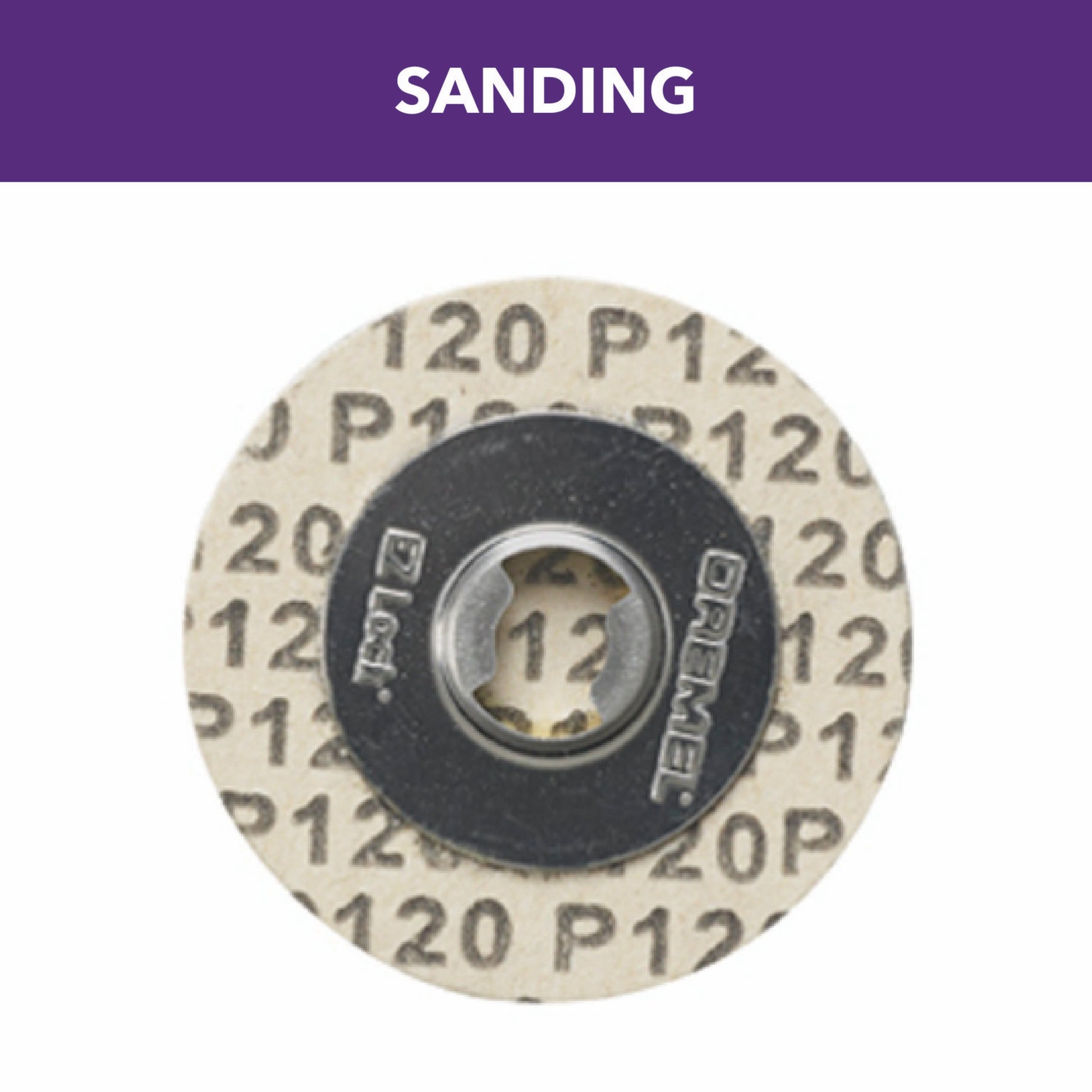 Dremel 1-1/4 in. EZ Lock 120 Grit Sanding Disc, 5-Pack EZ412SA
