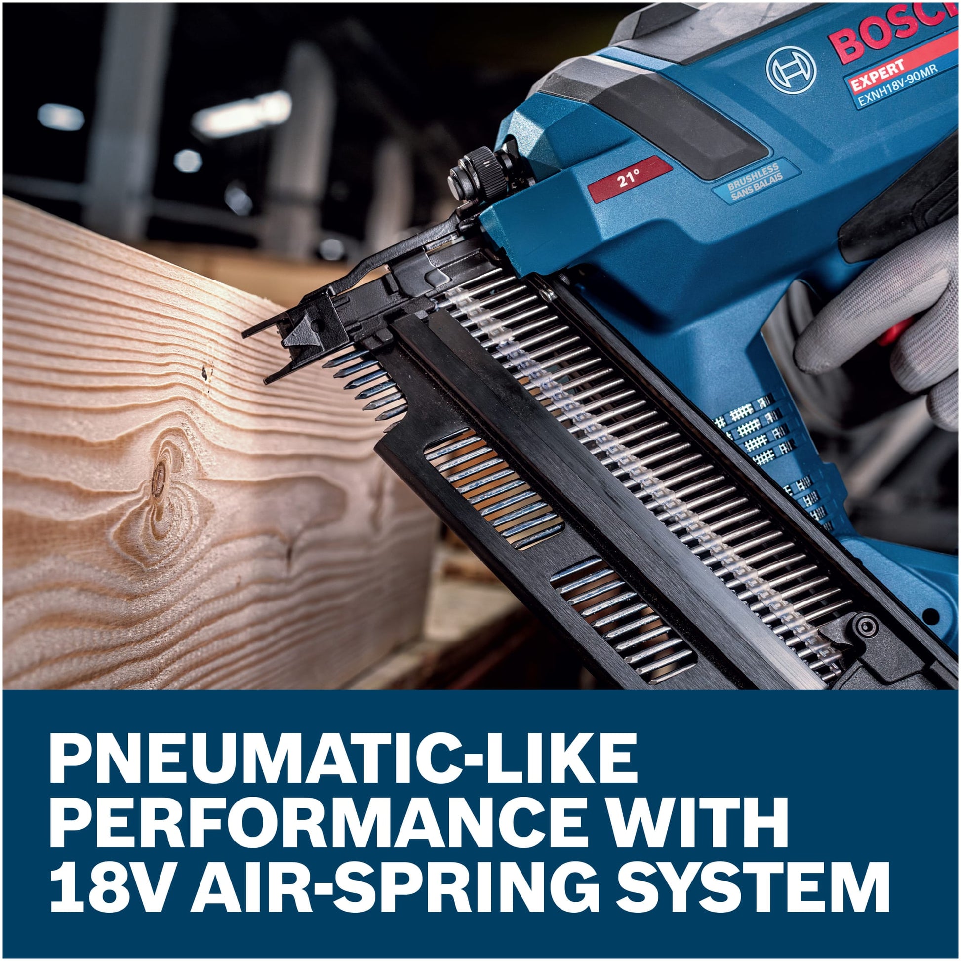 Bosch EXPERT 18V 21 Degree Framing Nailer EXNH18V-90MRN