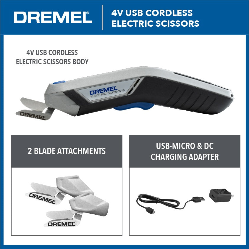 Dremel Cordless 4V USB-C Charged Electric Scissors HSSC-01