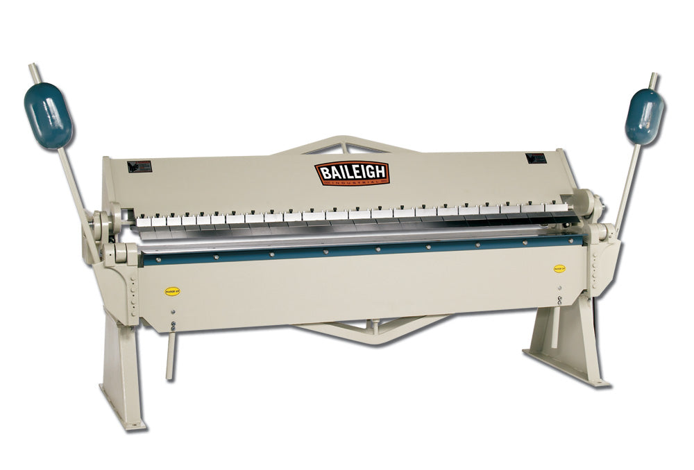 Baileigh BB-9612; Heavy Duty Manually Operated Box and Pan (Finger) Brake, 8' Length, 12 Gauge Mild Steel Capacity 1000553