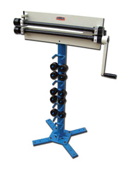 Baileigh BR-18M-18; Manually Operated Bead Roller, 18 Gauge Maximum Capacity,  18" Throat Depth. Includes Stand 1000934