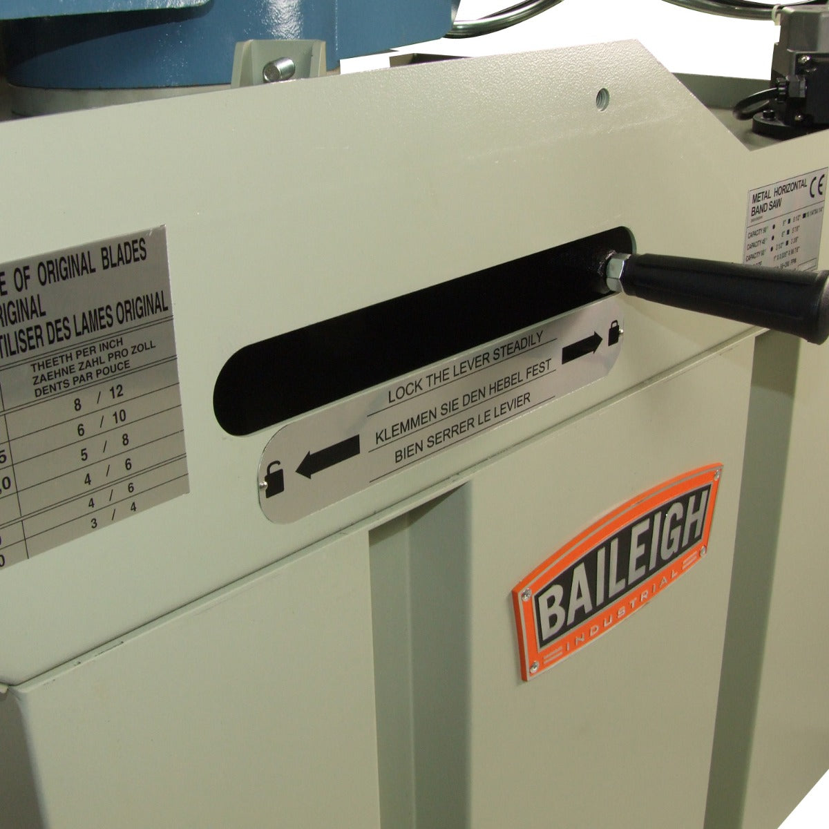 Baileigh BS-260M; 8.66" Geared Head Dual Mitering Band Saw  1-1/2HP, 220V  Single Phase 1001432