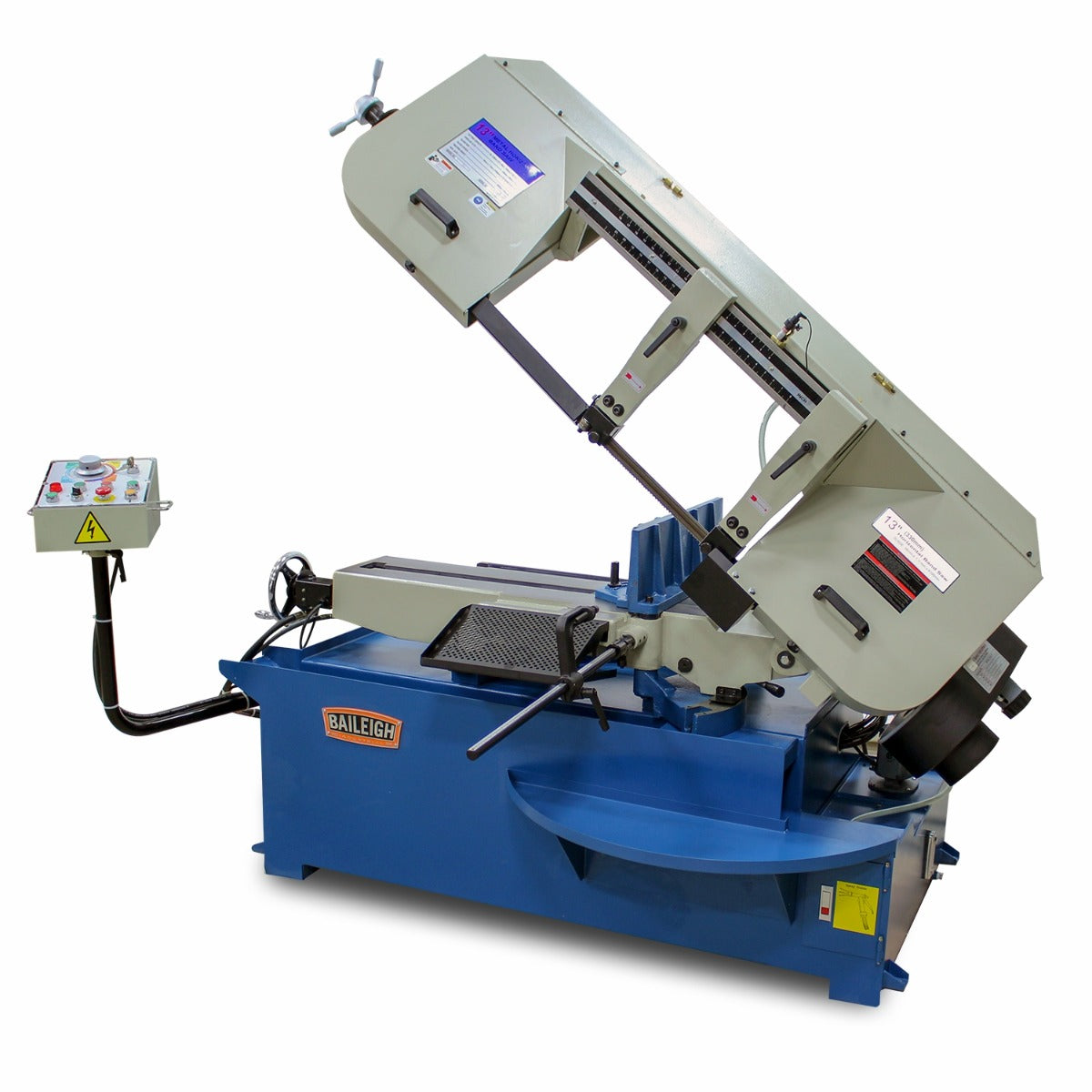 Baileigh BS-330SA;  13" Semi-Automatic Mitering Bandsaw  3HP, 220V 3Phase 1001521