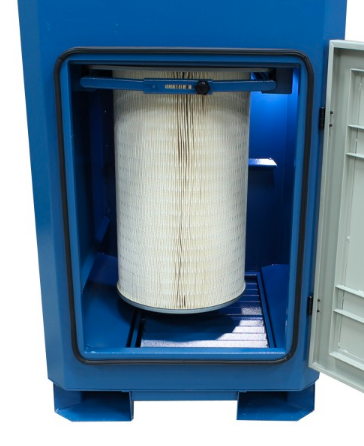 Baileigh MDC-3500-HD;  2340CFM Heavy Duty Metal Dust Collector, Air Pulse Clean w/ HEPA Filter, 10" Port 5HP, 230V 3Phase 1017595