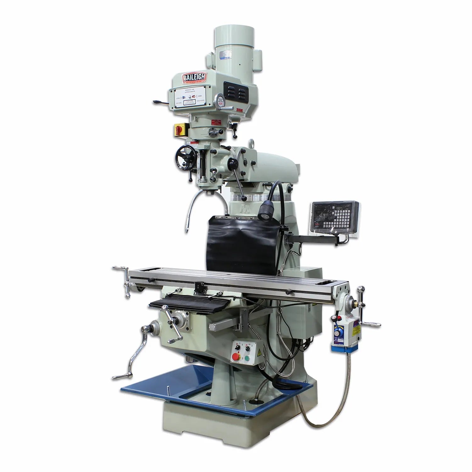Baileigh VM-949E-VS, 9 in. x 49 in. Variable Speed Mill with X Power Feed, & DRO 3HP, 220V 1Phase 1019108