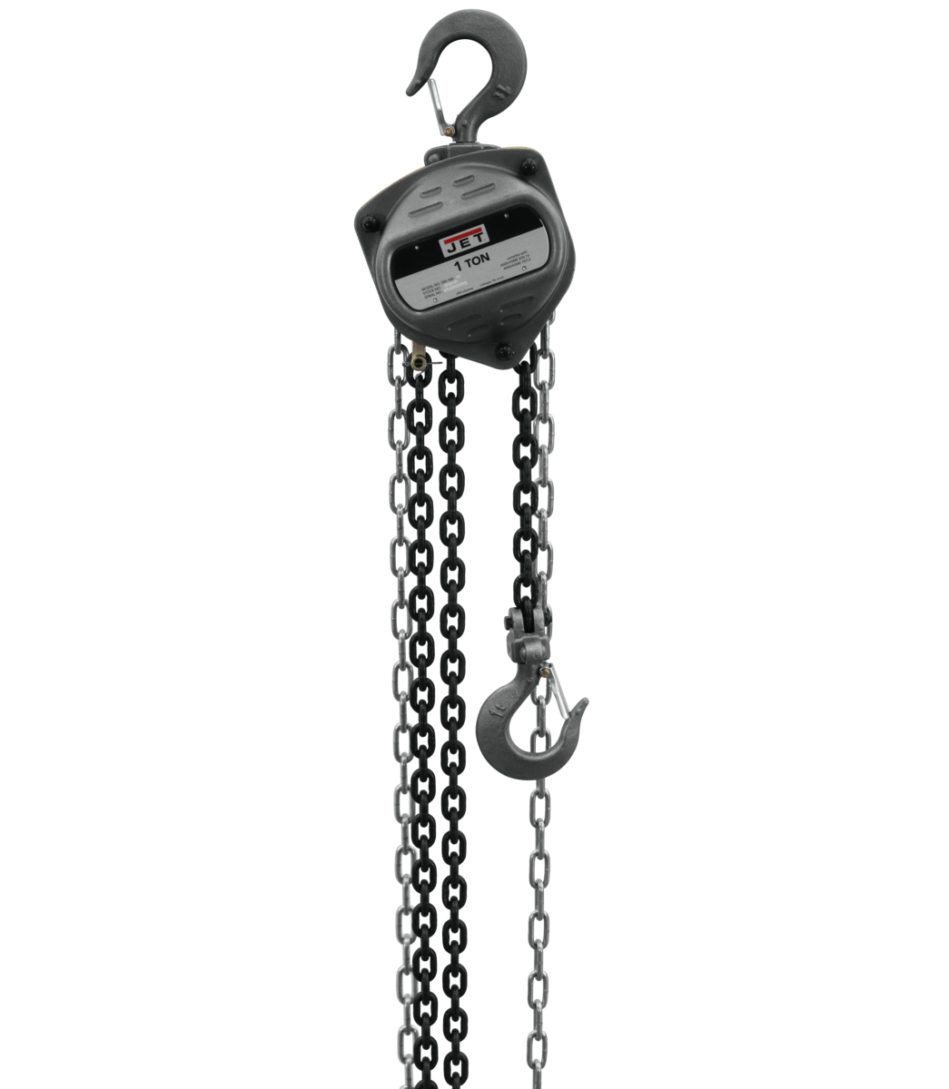 Jet S90 Series Hand Chain Hoist, 1 Ton x 15 Foot Lift S90-100-15 101911