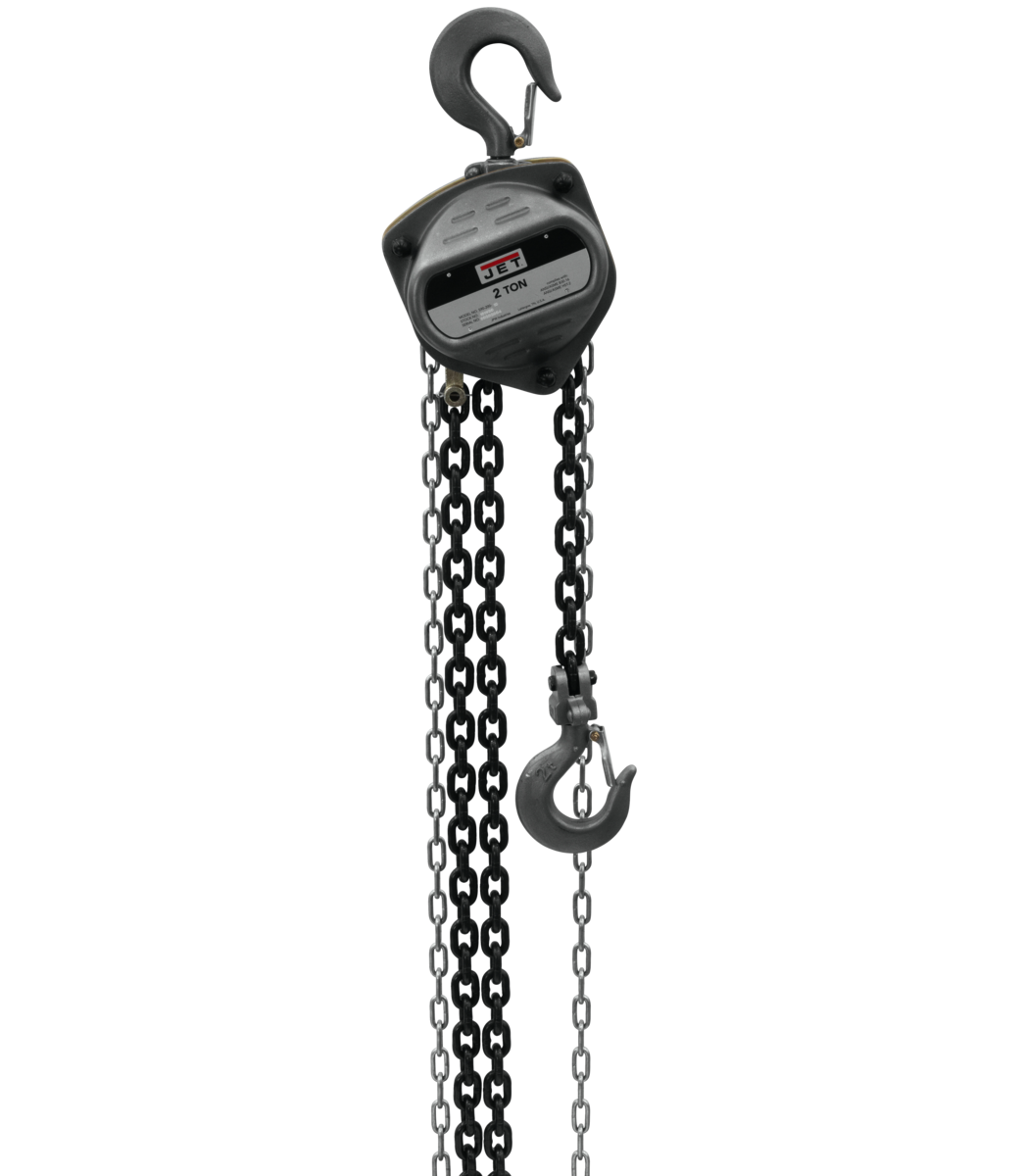 Jet S90 Series Hand Chain Hoist, 2 Ton x 20 Foot Lift S90-200-20 101932