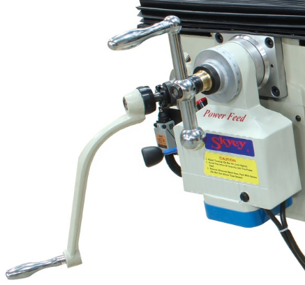 Baileigh VM-1054E-VS;  10" x 54"  Variable Speed Mill, NT40 Spindle, X,Y & Z  Power Feeds, DRO 220V 3Phase 1020696