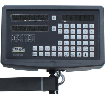 Baileigh VM-1054E-VS;  10" x 54"  Variable Speed Mill, NT40 Spindle, X,Y & Z  Power Feeds, DRO 220V 3Phase 1020696