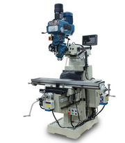 Baileigh VM-1054E-VS;  10" x 54"  Variable Speed Mill, NT40 Spindle, X,Y & Z  Power Feeds, DRO 220V 3Phase 1020696