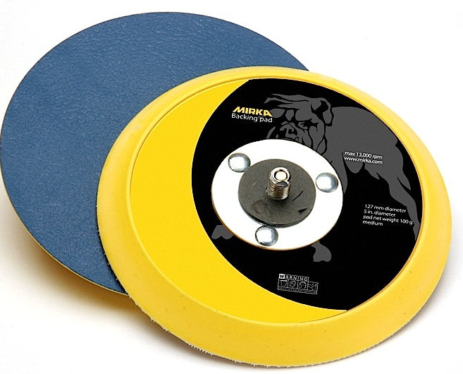Mirka 5 in. Vinyl Faced Backup Pad 5/16 in. x 24 thread, Qty 1 105