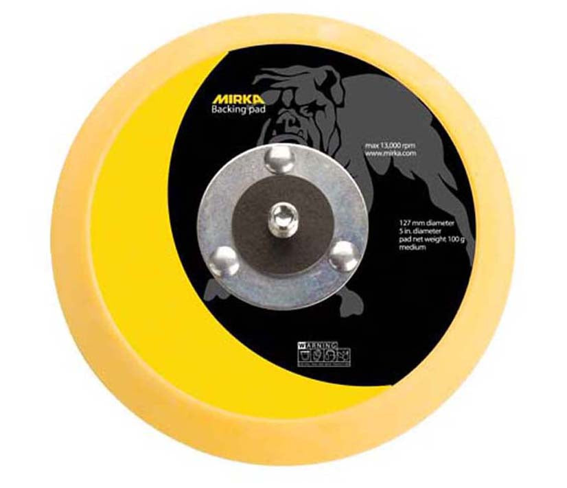 Mirka 5 in. Heavy Duty Vinyl Faced Backup Pad 5/16 in. x 24 thread, Qty 1 105HD