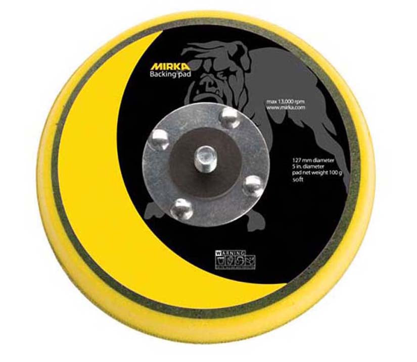 Mirka 5 in. Vinyl Faced Soft Pad 5/16 in. x 24 thread 105S