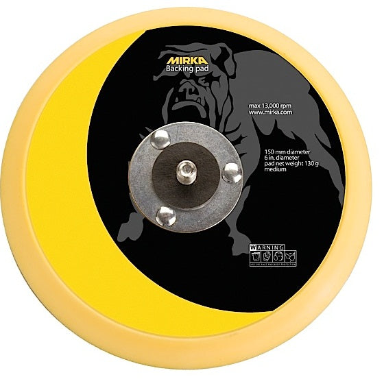 Mirka 6 in. Vinyl Faced Backup Pad 5/16 in. x 24 thread, Qty 1 106