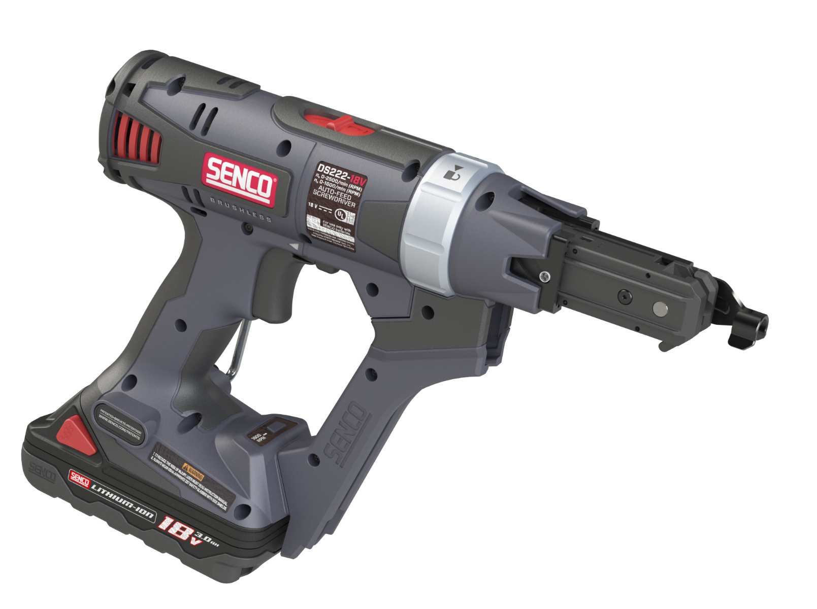  SENCO DS222-18V 2IN 2500 RPM CORDLESS AUTO-FEED SCREW DRIVER