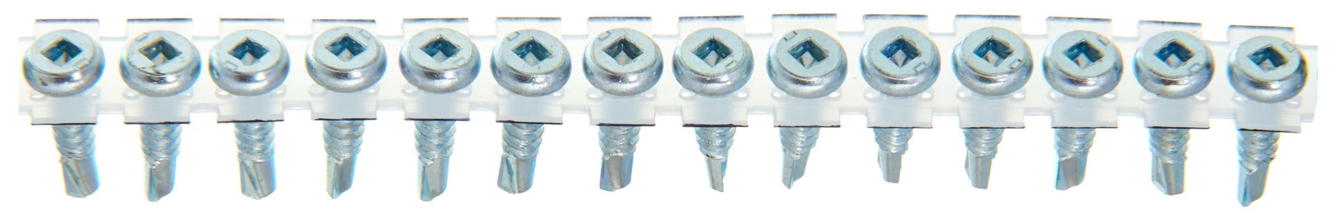 Senco #10 x 3/4", #2 Square, Clear Zinc, Modifed Flat Pan, Drill, Fine, 1000-Pack 10M075CDK2
