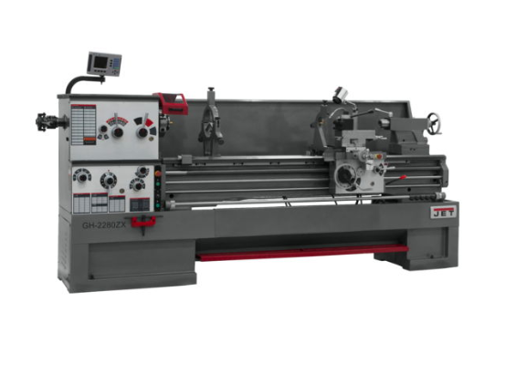 Jet Lathe with 2-axis ACU-RITE 200S DRO and Collet Closer & Taper Attachment, GH-2280ZX 321568