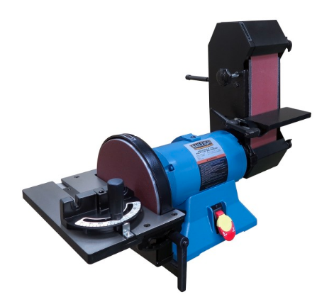 Baileigh DBG-9436; 110V Industrial Bench Top Disc and Belt Sander, 9" Disc and 4" x 36" Belt 1227901