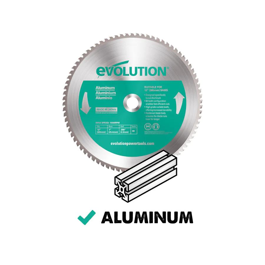 Evolution 12" Aluminum and Non-Ferrous Metal TCT Blade 12BLADEAL