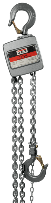Jet AL100 Series Aluminum Hand Chain Hoist, 1/2 Ton x 15 Foot Lift AL100-050-15 133052