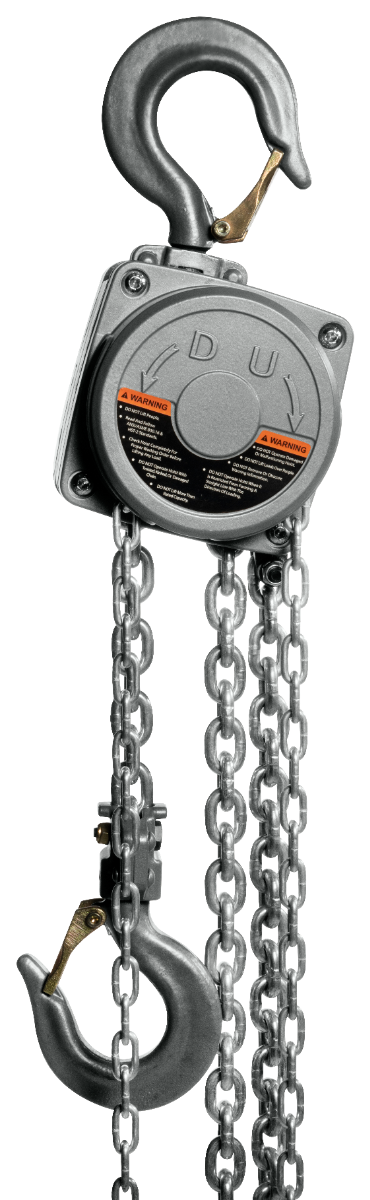 Jet AL100 Series Aluminum Hand Chain Hoist, 1-1/2 Ton x 20 Foot Lift AL100-150-20 133123