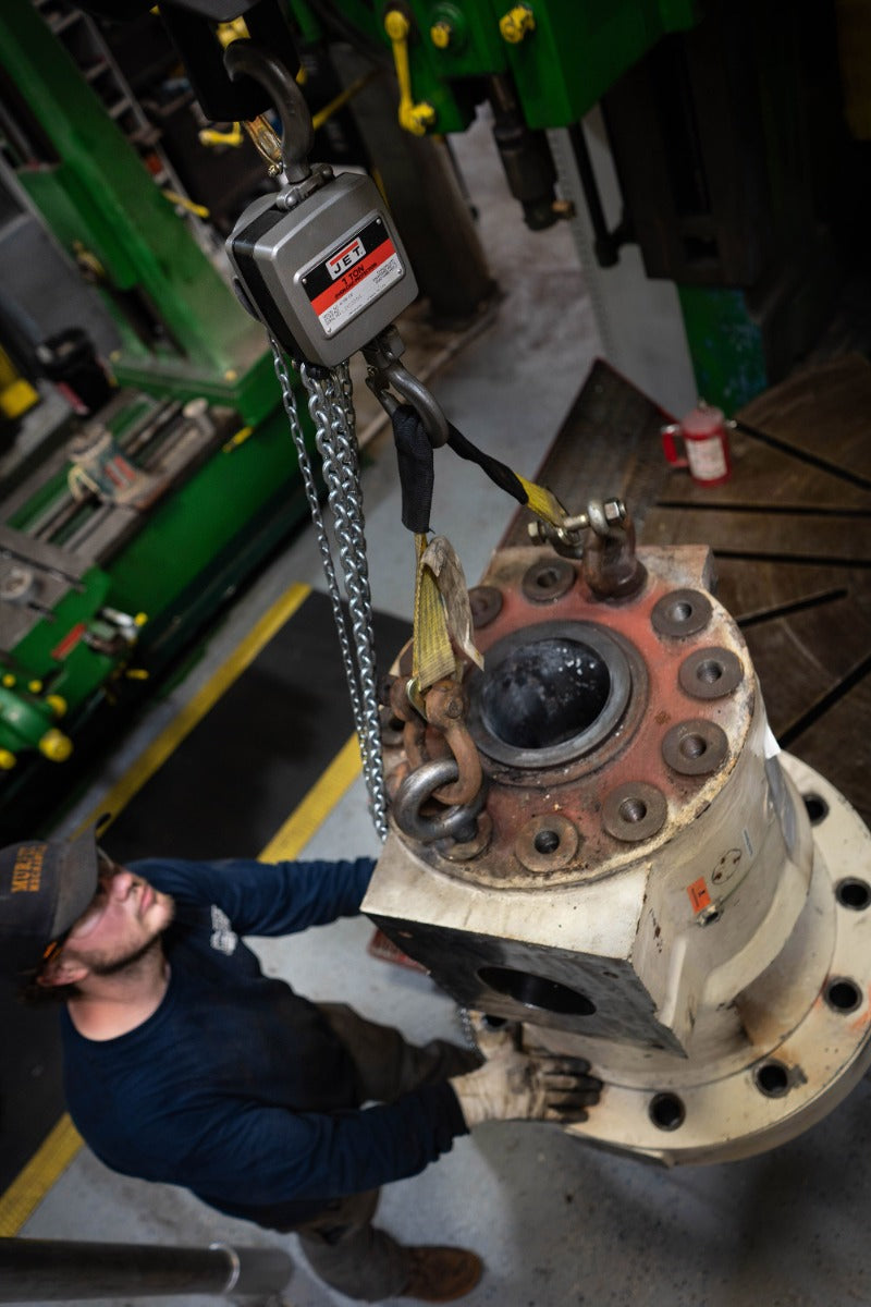 Jet AL100 Series Aluminum Hand Chain Hoist, 1-1/2 Ton x 20 Foot Lift AL100-150-20 133123